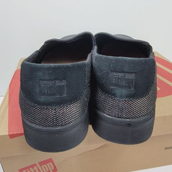 Fit Flop Veda Me3talloc Gray Black Slip On Sneaker Size 10 NEW NWT Style HR9-001 - Picture 5 of 9